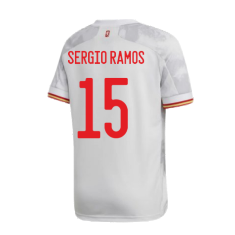 2020-2021 Spain Away Shirt (SERGIO RAMOS 15)