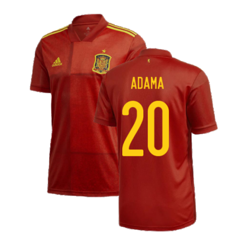 2020-2021 Spain Home Adidas Football Shirt (ADAMA 20)