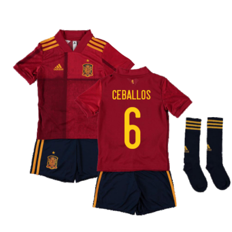 2020-2021 Spain Home Adidas Mini Kit (CEBALLOS 6)