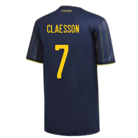 2020-2021 Sweden Away Shirt (Kids) (CLAESSON 7)