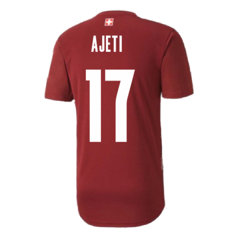 2020-2021 Switzerland Stadium Jersey (Pomegranate) (AJETI 17)