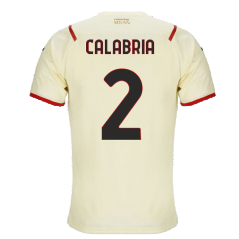 2021-2022 AC Milan Away Shirt (Kids) (CALABRIA 2)
