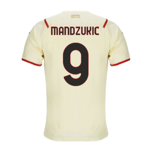 2021-2022 AC Milan Away Shirt (MANDZUKIC 9)