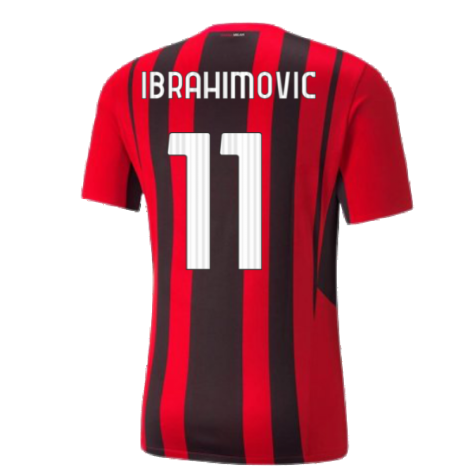 2021-2022 AC Milan Home Shirt (IBRAHIMOVIC 11)