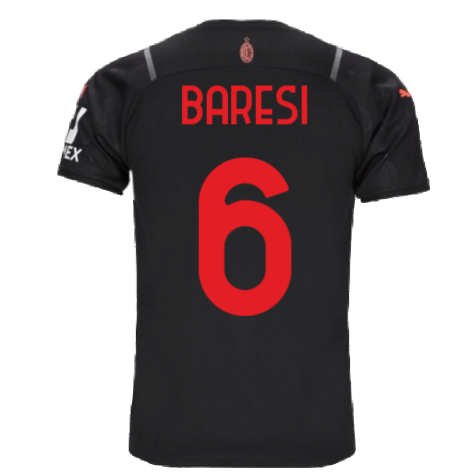 2021-2022 AC Milan Third Shirt (BARESI 6)