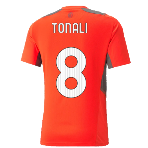 2021-2022 AC Milan Training Jersey (Red) (TONALI 8)