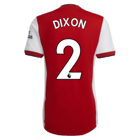 2021-2022 Arsenal Authentic Home Shirt (DIXON 2)