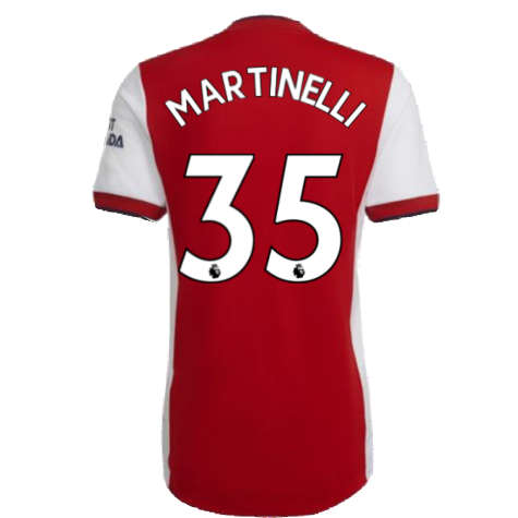 2021-2022 Arsenal Authentic Home Shirt (MARTINELLI 35)