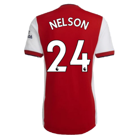 2021-2022 Arsenal Authentic Home Shirt (NELSON 24)