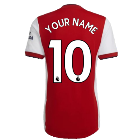 2021-2022 Arsenal Authentic Home Shirt (Your Name)