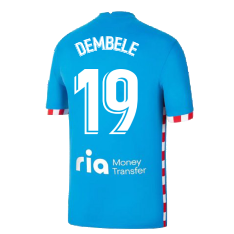 2021-2022 Atletico Madrid 3rd Shirt (DEMBELE 19)