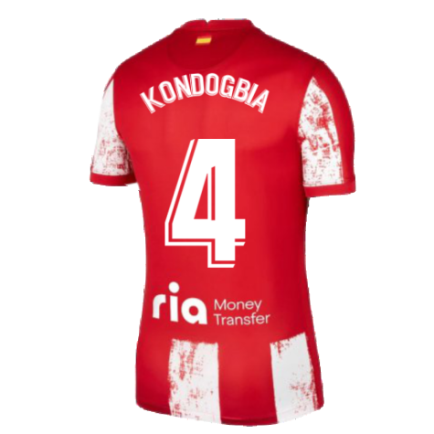 2021-2022 Atletico Madrid Home Shirt (Kids) (KONDOGBIA 4)