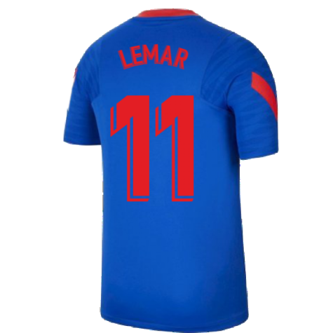 2021-2022 Atletico Madrid Training Shirt (Blue) (LEMAR 11)