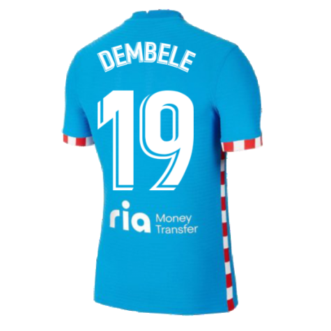 2021-2022 Atletico Madrid Vapor 3rd Shirt (DEMBELE 19)