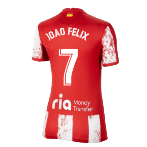 2021-2022 Atletico Madrid Womens Home Shirt (JOAO FELIX 7)