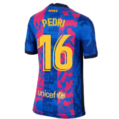 2021-2022 Barcelona 3rd Shirt (Kids) (PEDRI 16)