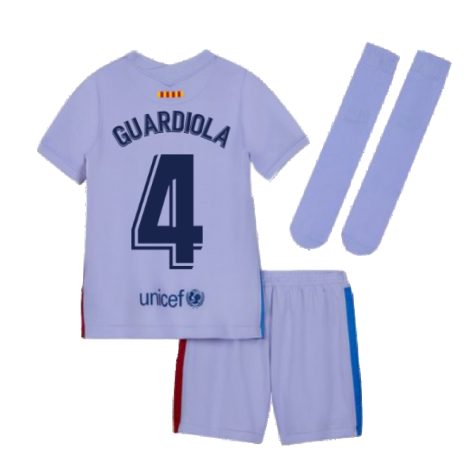 2021-2022 Barcelona Away Mini Kit (Kids) (GUARDIOLA 4)