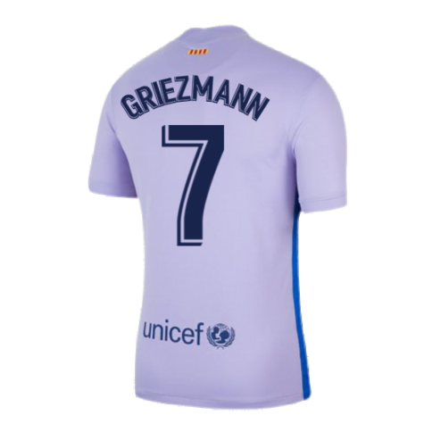 2021-2022 Barcelona Away Shirt (GRIEZMANN 7)