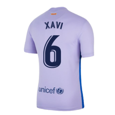 2021-2022 Barcelona Away Shirt (Kids) (XAVI 6)