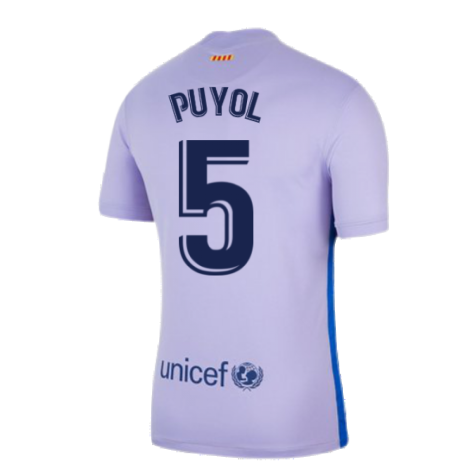 2021-2022 Barcelona Away Shirt (PUYOL 5)