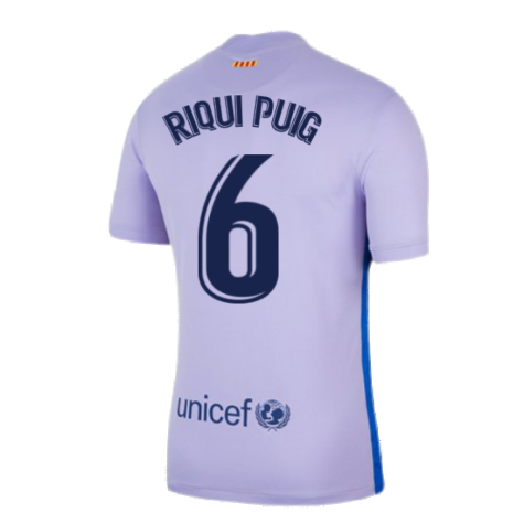 2021-2022 Barcelona Away Shirt (RIQUI PUIG 6)