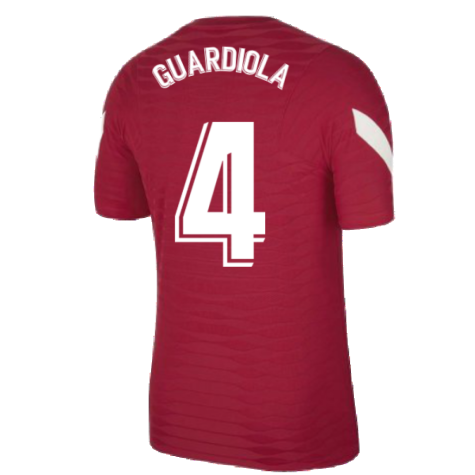 2021-2022 Barcelona Elite Training Shirt (Red) (GUARDIOLA 4)