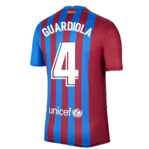 2021-2022 Barcelona Home Shirt (GUARDIOLA 4)