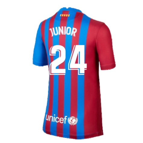 2021-2022 Barcelona Home Shirt (Kids) (JUNIOR 24)