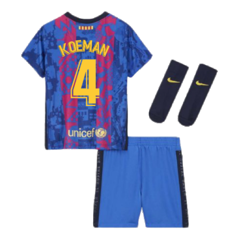 2021-2022 Barcelona Infants 3rd Kit (KOEMAN 4)