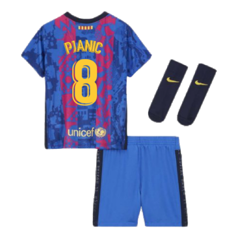 2021-2022 Barcelona Infants 3rd Kit (PJANIC 8)