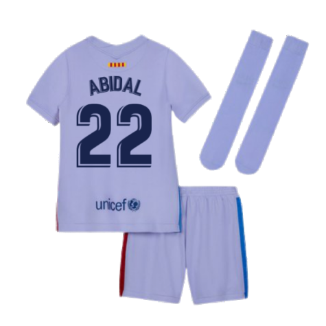 2021-2022 Barcelona Infants Away Kit (ABIDAL 22)