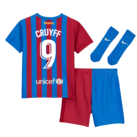 2021-2022 Barcelona Infants Home Kit (CRUYFF 9)