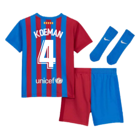 2021-2022 Barcelona Infants Home Kit (KOEMAN 4)