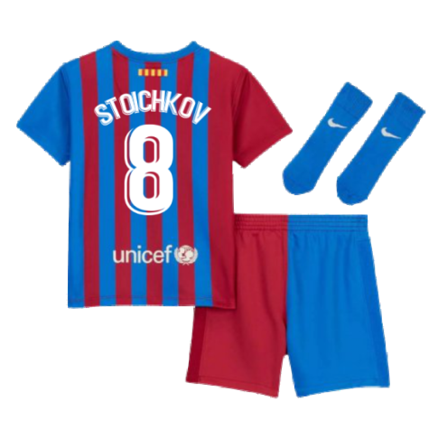 2021-2022 Barcelona Infants Home Kit (STOICHKOV 8)