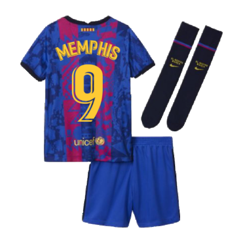 2021-2022 Barcelona Third Mini Kit (MEMPHIS 9)