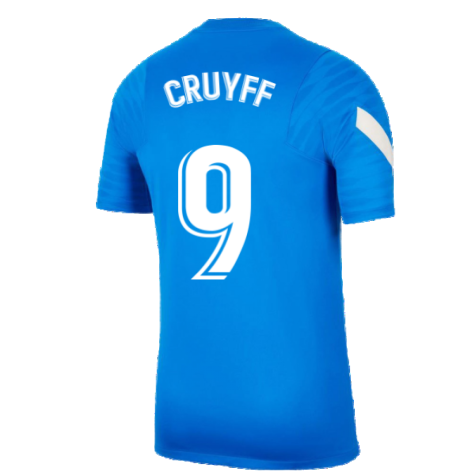 2021-2022 Barcelona Training Shirt (Blue) (CRUYFF 9)