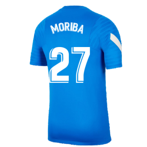 2021-2022 Barcelona Training Shirt (Blue) (MORIBA 27)