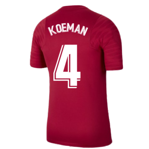 2021-2022 Barcelona Training Shirt (Noble Red) (KOEMAN 4)