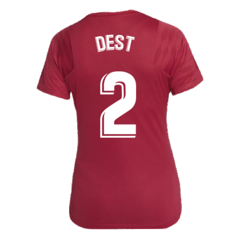 2021-2022 Barcelona Training Shirt (Noble Red) - Womens (DEST 2)