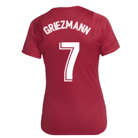 2021-2022 Barcelona Training Shirt (Noble Red) - Womens (GRIEZMANN 7)