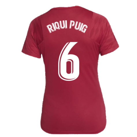 2021-2022 Barcelona Training Shirt (Noble Red) - Womens (RIQUI PUIG 6)