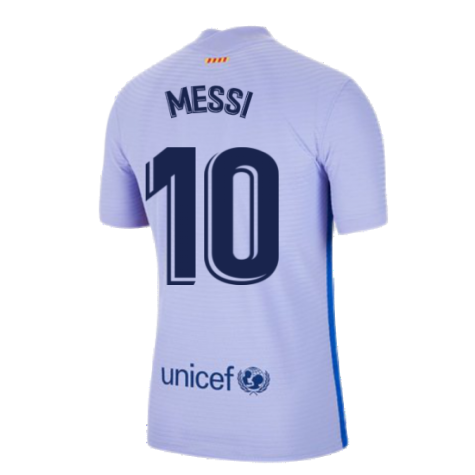 2021-2022 Barcelona Vapor Away Shirt (MESSI 10)