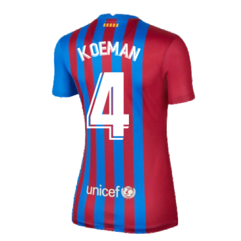 2021-2022 Barcelona Womens Home Shirt (KOEMAN 4)