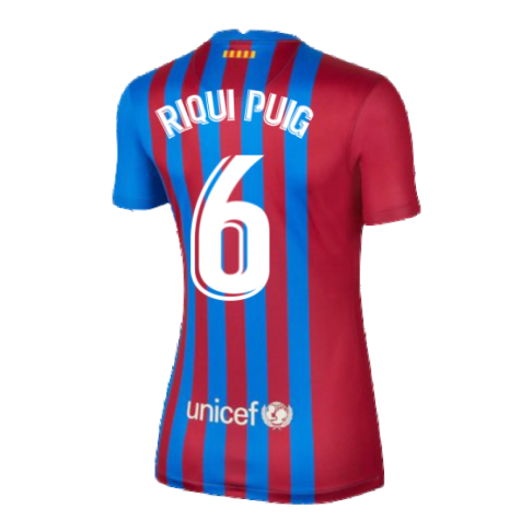 2021-2022 Barcelona Womens Home Shirt (RIQUI PUIG 6)