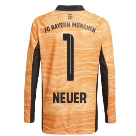 2021-2022 Bayern Munich Home Goalkeeper Shirt (Orange) (NEUER 1)