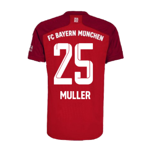 2021-2022 Bayern Munich Home Shirt (Kids) (MULLER 25)