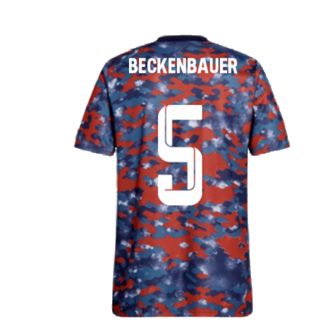 2021-2022 Bayern Munich Pre-Match Jersey (Dark Marine) - Kids (BECKENBAUER 5)