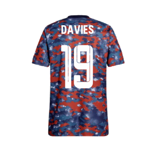 2021-2022 Bayern Munich Pre-Match Jersey (Dark Marine) - Kids (DAVIES 19)