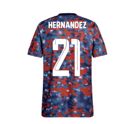 2021-2022 Bayern Munich Pre-Match Jersey (Dark Marine) - Kids (HERNANDEZ 21)