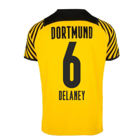 2021-2022 Borussia Dortmund Authentic Home Shirt (DELANEY 6)